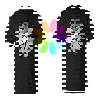 Hippie 70S 80S Retro Funky Flower Hippie Love Flower Cuello Camiseta unisex - Regaloses