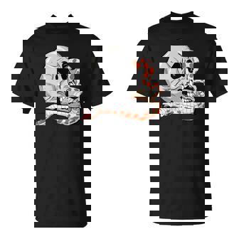 Hognose Snake Skull Albino Morph Dramatic Danger Noodle Premium T-Shirt - Monsterry