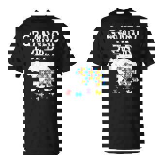 Hombre Grandad Bear Autism Awareness Autism Papa Daddy Camiseta unisex - Regaloses