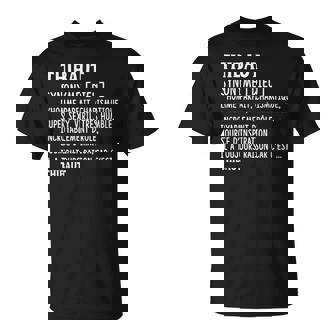 Homme Humour Prénom Personnalisé Thibaut Définition T-Shirt - Cadeauxyz