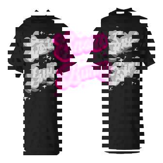 Hot Pink Aesthetic Ski Lover Winter Wonderland Snow Bunny T-Shirt - Monsterry
