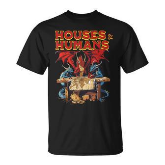 Houses And Humans Gamer Gamingintage Retro 90S T-Shirt - Geschenkecke