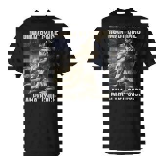 Human By Chance Alpha By Choice Cool Weird Alpha Wolf Meme T-Shirt - Thegiftio UK