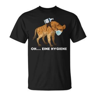 Hyäne Saying Mouth Guard Mask T-Shirt - Geschenkecke