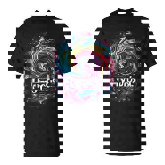 Hypnosis In Rainbow Colors With Cosmic Hallucinations Premium T-Shirt - Monsterry