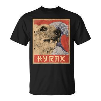 Hyrax Japaneseintage Style Hyrax Meme T-Shirt - Geschenkecke