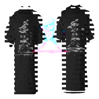 Ice Cream Drip Baseball Bat Baseball Player T-Shirt | Mazezy