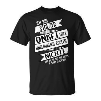 Ich Bin Stolzer Onkel Einer Coole Niche T-Shirt - Geschenkecke