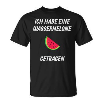 Ich Habe Eine Wassermelon Getrie Ich Habe Eine T-Shirt - Geschenkecke