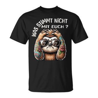 Ich Hasse Menschen Was Stimmt Denn Mit Dir Nicht T-Shirt - Geschenkecke