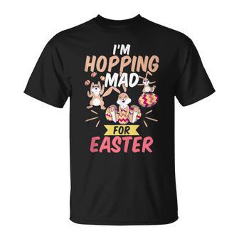 I'm Hopping Mad For Easter Bute Easter Bunny Tank Top T-Shirt - Monsterry