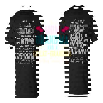 I'm A Mom Grandma And A Great Grandma Mother's Day 2025 T-Shirt - Seseable