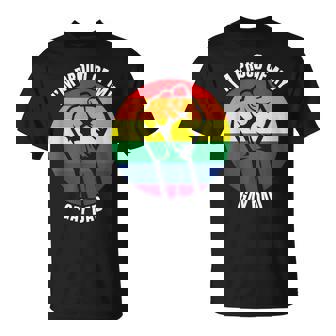I'm Proud Of My Gay Dad Gay Papa Queer Daddy Pride T-Shirt - Monsterry