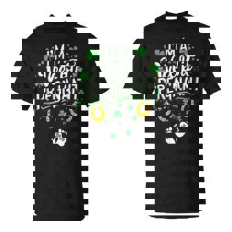 I'm A Wee Bit Embarazada Día De San Patricio Mamá Mamá Madre Camiseta unisex - Regaloses