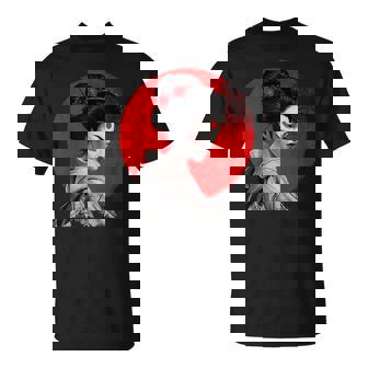 Impresionante Geisha Samurai Pintura Japonesa Tradicional A Camiseta unisex - Regaloses