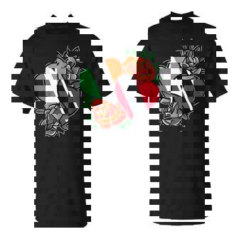 Ireland Trinidad And Tobago Flag Heart Half Irish Half Trini T-Shirt - Monsterry