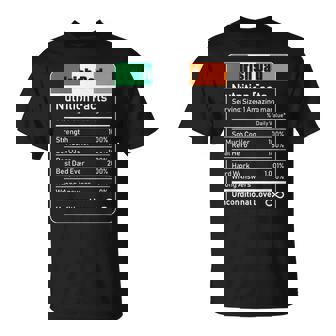 Irish Dad Nutrition Facts Father's Day T-Shirt - Monsterry