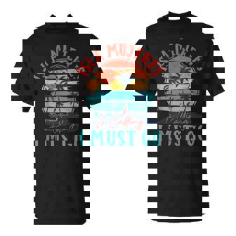 Isla Mujeres Is Calling I Must Go Beach Vacation Vintage T-Shirt - Monsterry