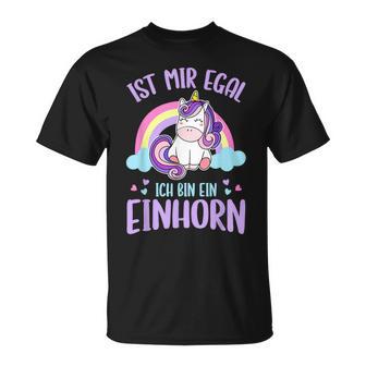 Ist Mir Egal Ich Bin Ein Einhorn T-Shirt - Geschenkecke