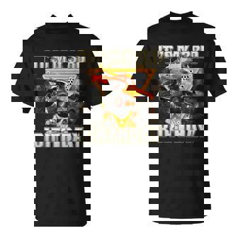Its My 3Rd Birthday Boy Monster Truck Are My Jam Truck Boys T-Shirt - Monsterry