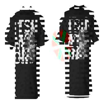 It's In My Dna Huella Dactilar Con Banderaasca Camiseta unisex - Regaloses