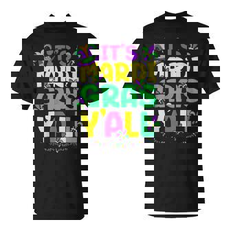 It's Mardi Gras Y'all Mardi Gras Party Costume T-Shirt | Mazezy