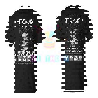 It's My Mother's In Law Birthday Family Matching Confetti T-Shirt | Seseable UK