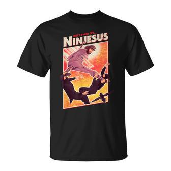 It's Ninjesus 80S Action Film Parody Christian Jesus T-Shirt - Geschenkecke