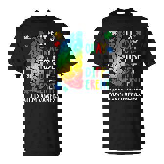 It's Okay To Be Different Autism Awareness Month In April T-Shirt | Mazezy