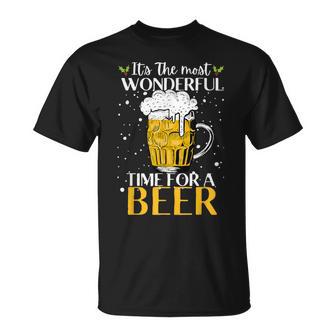 It's The Most Wonderful Time For A Beer Beer Lovers T-Shirt - Geschenkecke