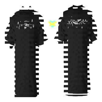 Jamaica Love Patriotic Heritage Proud Jamaican Flag Travel T-Shirt | Mazezy
