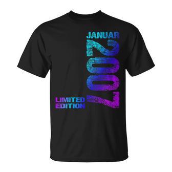 January 2007 Boy Girl 16Th Birthday Limited Edition 16 T-Shirt - Geschenkecke