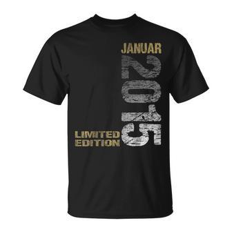 January 2015 Boy Girl 10Th Birthday Limited Edition T-Shirt - Geschenkecke