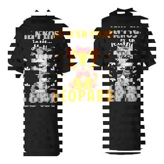 Je M'en Fous Je Suis Une Léopard Mignon Enfant Fille T-Shirt - Cadeauxyz