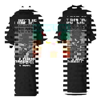 Je N'aime Pas Les Gens Du Matin Ou Le Matin Ou Le Café Des Chats T-Shirt - Cadeauxyz