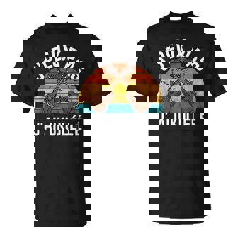 Je Peux Pas J'ai Ukulélé Rétro Humour Musicien Musique T-Shirt - Cadeauxyz