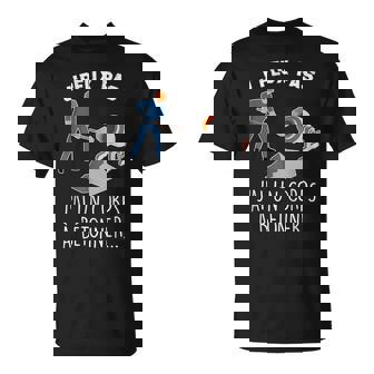 Je Peux Pas J'ai Un Corps A Bétonner Humour Chantier Maçon T-Shirt - Cadeauxyz
