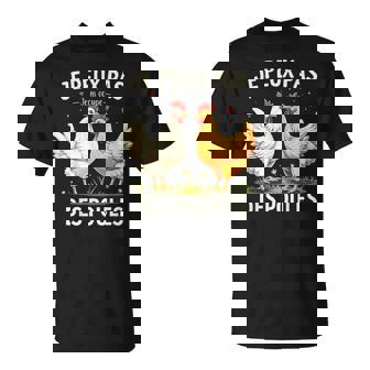 Je Peux Pas Je M'occupe Des Poules Jardin Poule Jardinage T-Shirt - Cadeauxyz