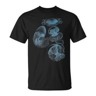 Jellyfish Ocean Lover Bioluminescent Sea Animals T-Shirt - Geschenkecke