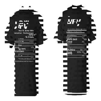 JERRY Nutrition Personalized Name Christmas Idea T-Shirt - Monsterry
