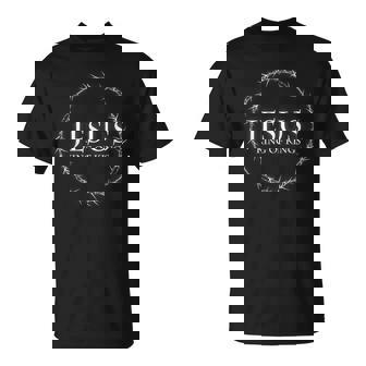 Jesucristo Rey Cruz Cristiana Biblia Dios Fe Camiseta unisex - Regaloses