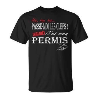 Jeune Conducteur Humour Cadeau Permis De Conduire Apprenti T-Shirt - Cadeauxyz