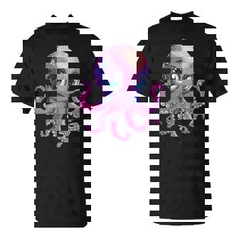 Jolie Pieuvreiolette Aux Gros Yeux T-Shirt - Cadeauxyz