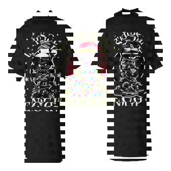 Is This Jolly Enough Cat Christmas Tree Lights T-Shirt - Monsterry