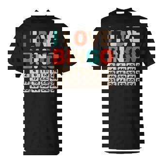 Jugador De Bingo Divertido I Love Bingo Camiseta unisex - Regaloses