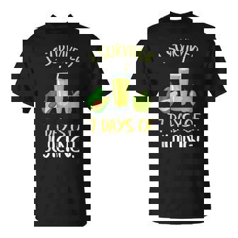 Juicing Juice Detox I Survived 7 Days Diet Healthy Lifestyle T-Shirt - Monsterry