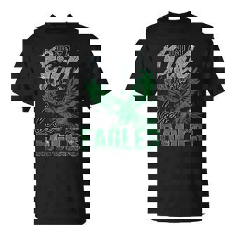 Just A Girl Who Loves Eagles For Kid Vintage T-Shirt | Mazezy