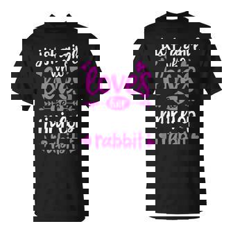 Just a Girl Who Loves Her Mini Lop Rabbit T-Shirt - Monsterry