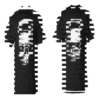 Kettlebell Para Entrenamiento Diseño De Calavera Camiseta unisex - Regaloses