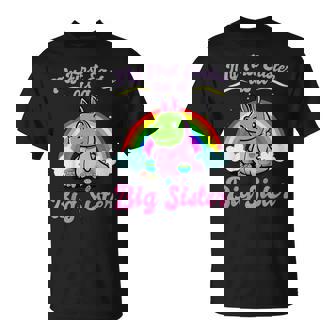 Kids My First Easter As A Big Sister Cute Easter Bunny Egg Hunt T-Shirt - Monsterry
